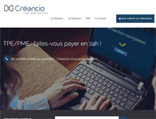 Tablet Screenshot of creancio.com
